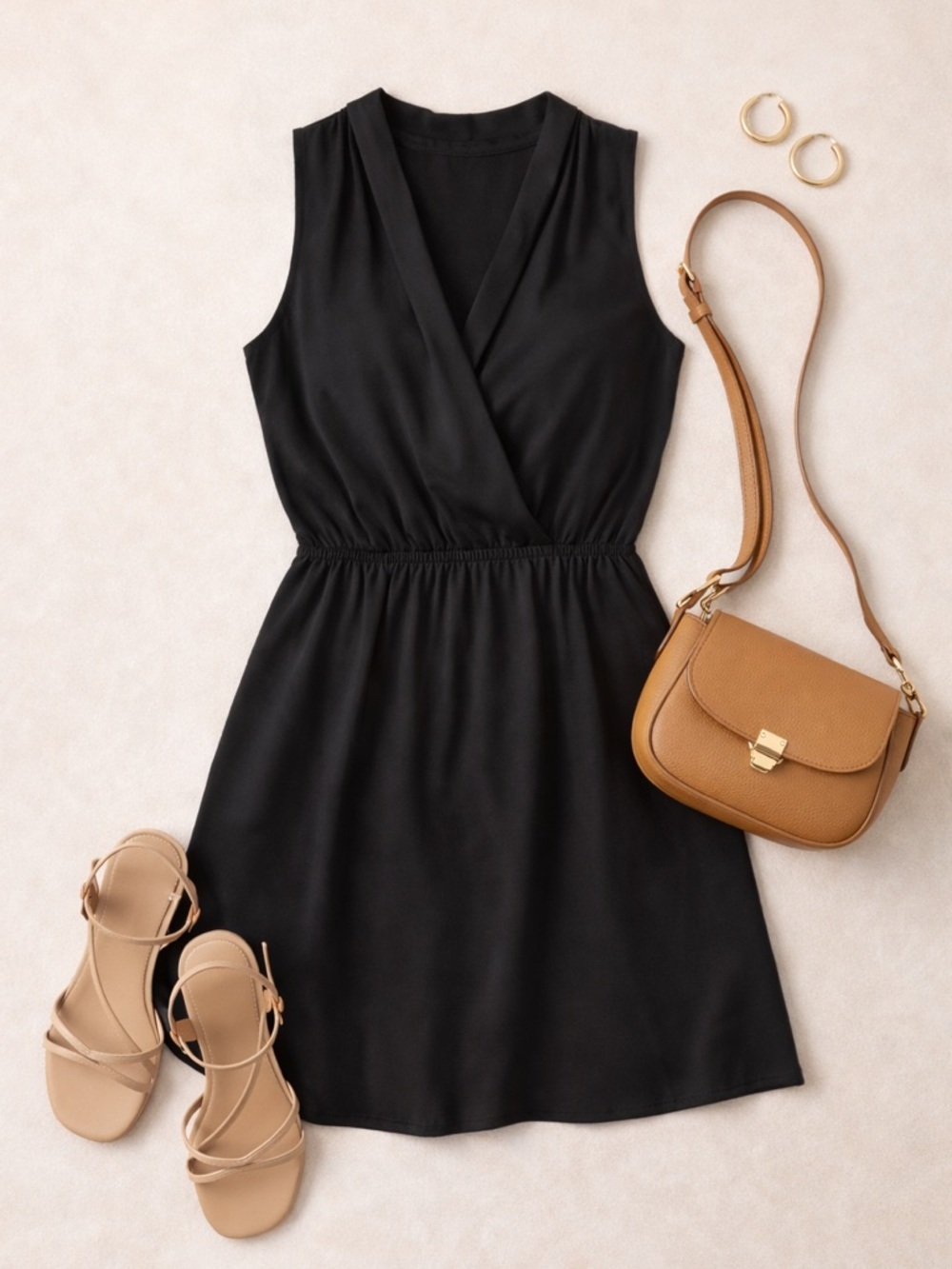Wilfred sabine faux wrap dress | Aritzia Black Sleeveless Mini